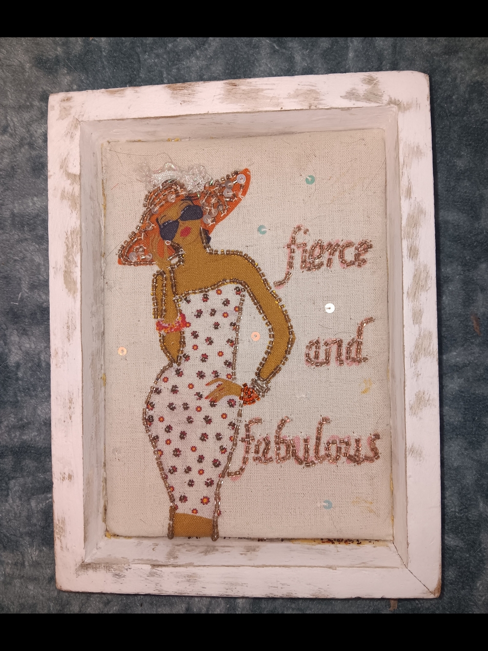Beaded Wall Art - Decorative Fabric